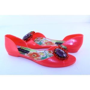 Steve Madden D'Orsay Pink Open Toe Flats Size 7 M